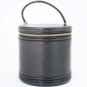 Louis Vuitton Cannes Epi Vanity Bag Handbag M48032 Leather Black Women's LOUI...